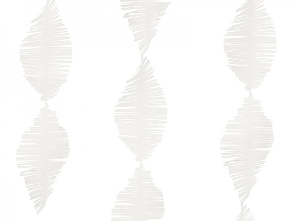 Guirlande papier crépon blanc 3m 2