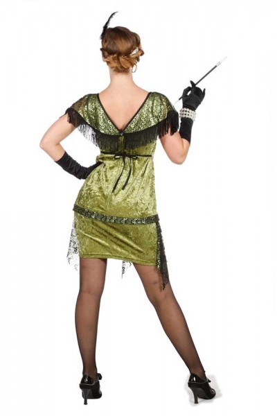 20er Jahre Flapper Kleid Irene grün 3