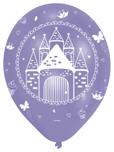 6 fairy tale castle Princess balloons 2