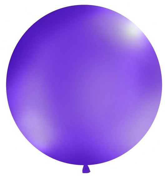 Okrągły balon gigant fioletowy 100 cm