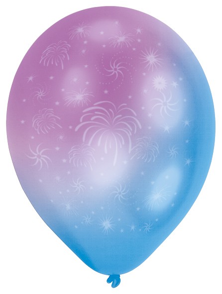 4 LED Firework Balloons 27.5cm