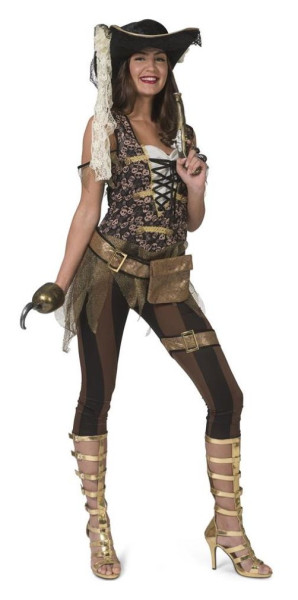 Sexet steampunk pirat kostume