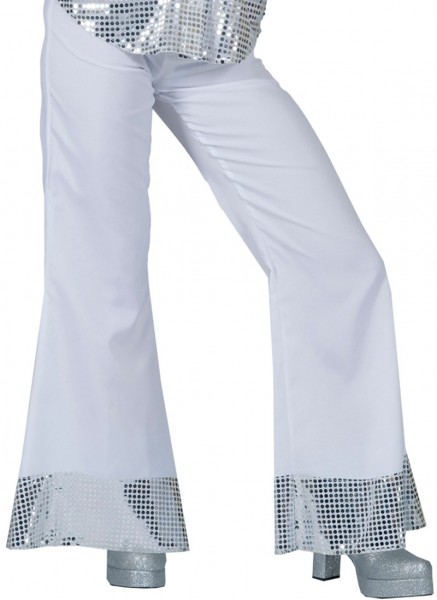 Cekinowe spodnie dzwony Disco dla kobiet