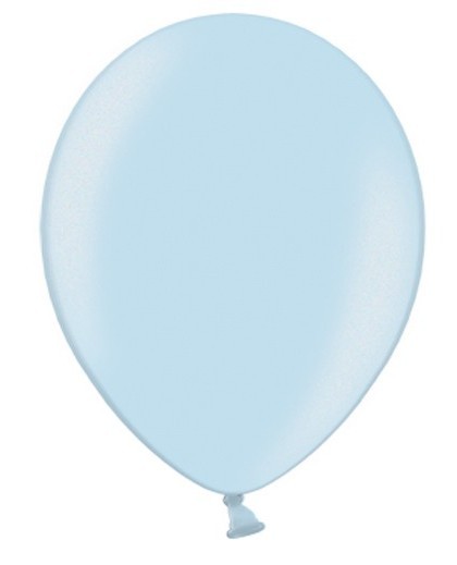 100 latex balloons light blue 25cm
