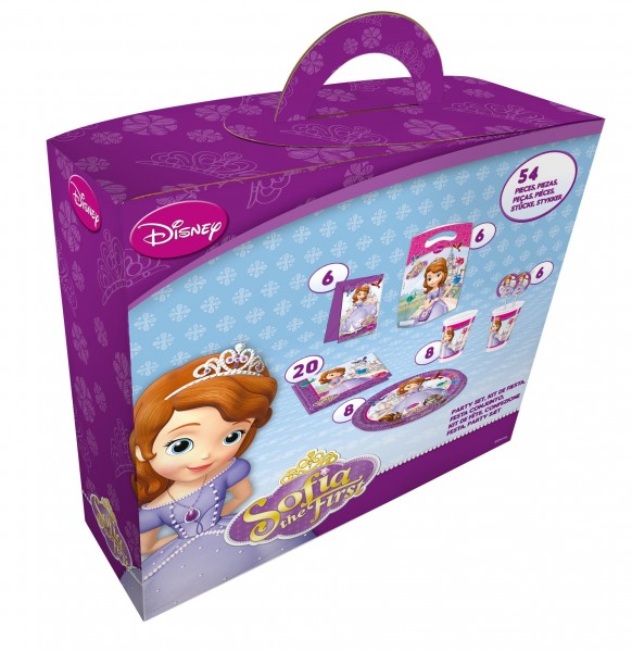 Sofia The First Mystic Isles Party Suitcase 54 pezzi