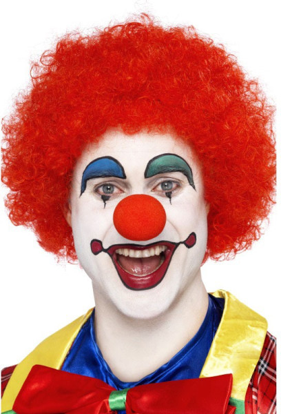 Perruque de clown authentique rouge