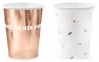 Preview: 6 Same Penis paper cups 220ml
