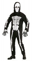 Voorvertoning: Zwart skelet pak voor mannen