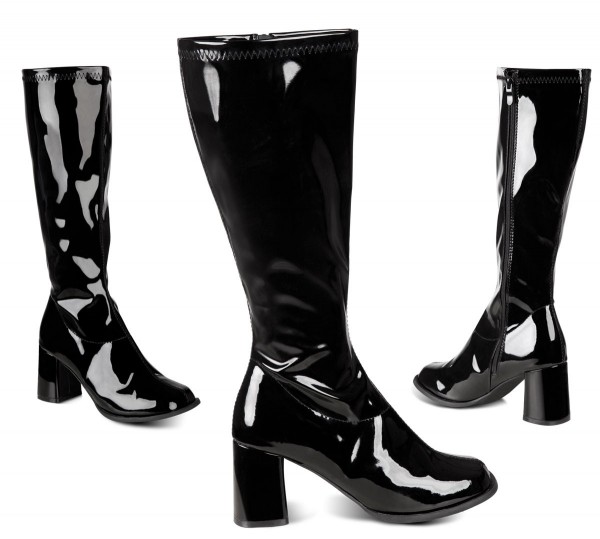 70s patent leather boots