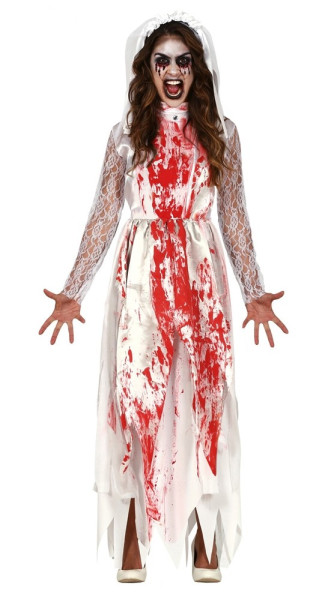 Skræmmende zombie brud kostume til kvinder