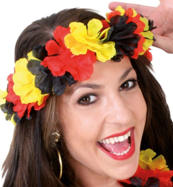 Germany Fan Hawaii flower wreath