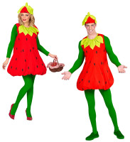 Erbi jordbær unisex kostume