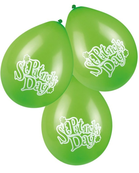 6 globos de látex Happy St. Patricks Day 25cm
