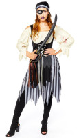 Preview: Undead pirate bride costume for women