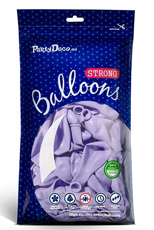 100 palloncini Partylover lavanda 12 cm 6