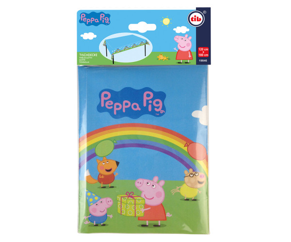 Peppa Pig regenboog tafelkleed 1,2 x 1,8 m