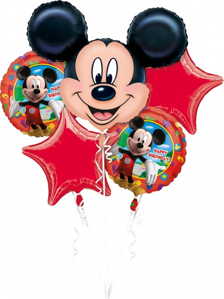 Mickey Mouse birthday foil balloon set