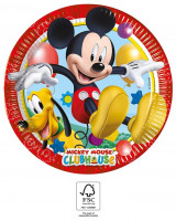 8 Mickeys Clubhouse Pappteller 20cm