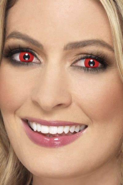 Red Devil Halloween-kontaktlinser