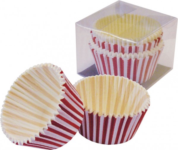 24 Muffin Mould Katharina Red Striped