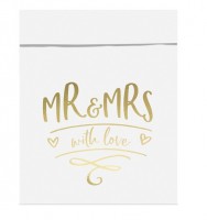 Vista previa: 6 bolsas de regalo Mr & Mrs with love