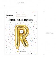 Vorschau: Folienballon R gold 35cm