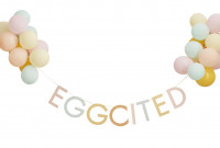 Juego de guirnaldas con huevos del mundo de Pascua
