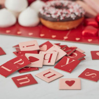 Preview: Valentines platter with letters 42 x 29.7cm
