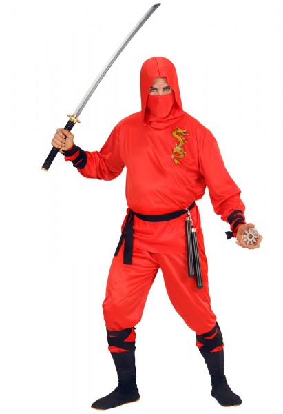 Rote Kaisergarde Ninja Kostüm