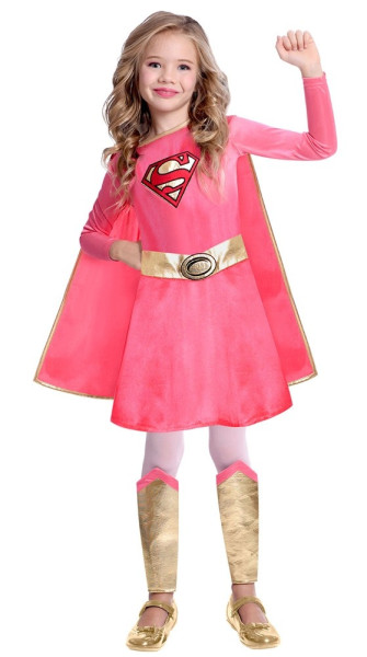 Pink Supergirl costume for girls