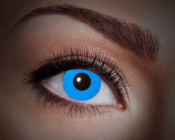 Blue UV light contact lenses