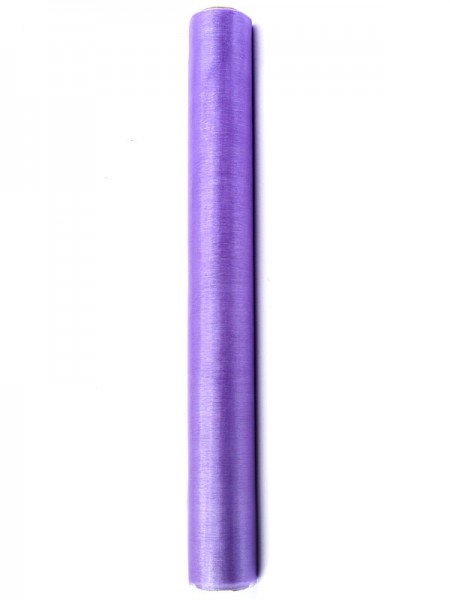 Tela de organza violeta Julie 9m x 36cm