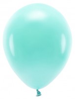 10 eco pastel ballonnen turquoise 26cm