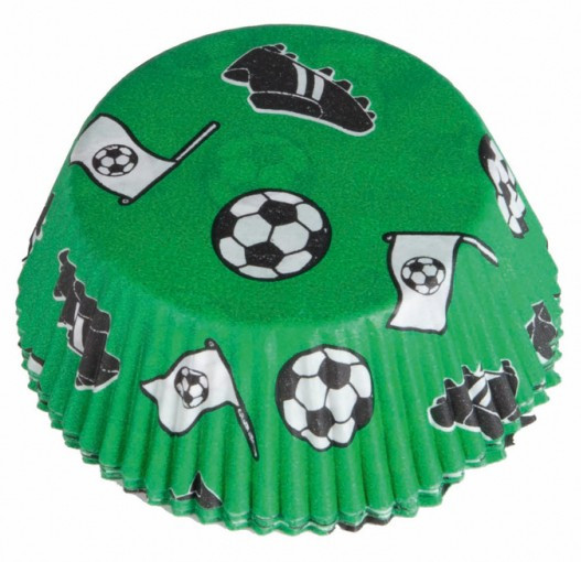 48 muffinskoppar för fest för fotbollsfotboll