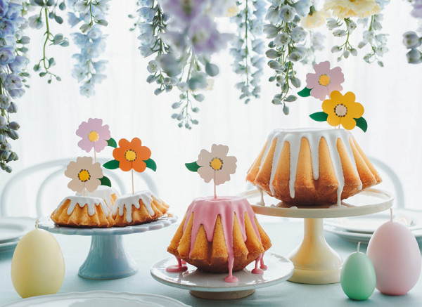 8 wielkanocnych kwiatów brunchowych dekoracji ciasta 13cm