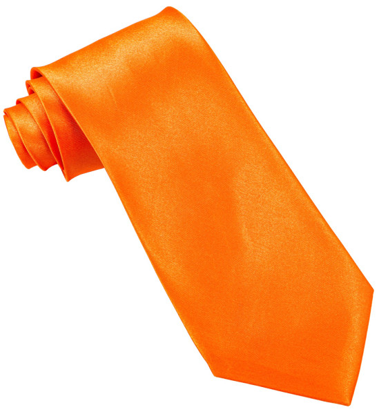 Krawatte glänzend neon orange