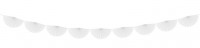 Anteprima: Ghirlanda di rosette Norma bianco 3m x 30cm