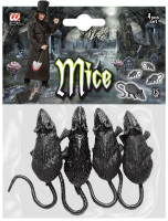 Vorschau: Gruseliges Mäuse Quartett 9cm