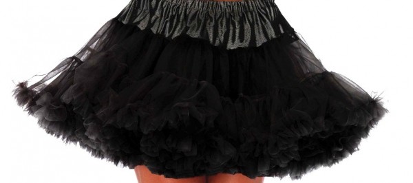 Zwarte tule petticoat