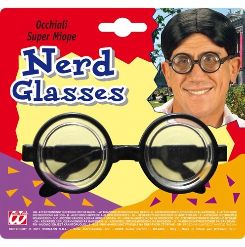 Classic black nerd glasses