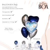 Vorschau: Heliumballon in der Box Alles Liebe zur Geburt Blau