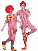 Red striped clown overall Gino