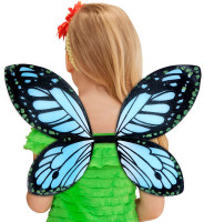 Alas de hada mariposa azul para niños
