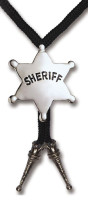 Sheriff star tie for cowboy costume