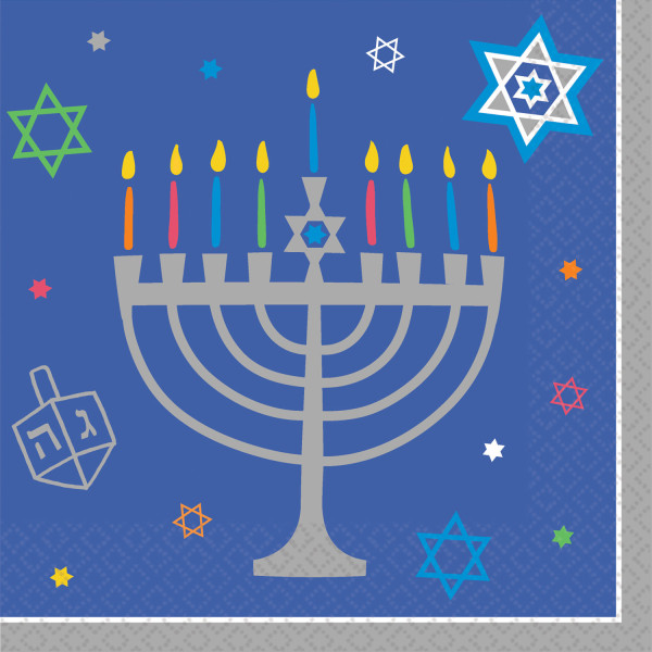36 tovaglioli Happy Hanukkah 25cm