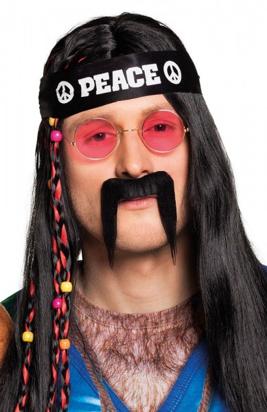 70er Jahre Hippie Hipster Schnauzbart