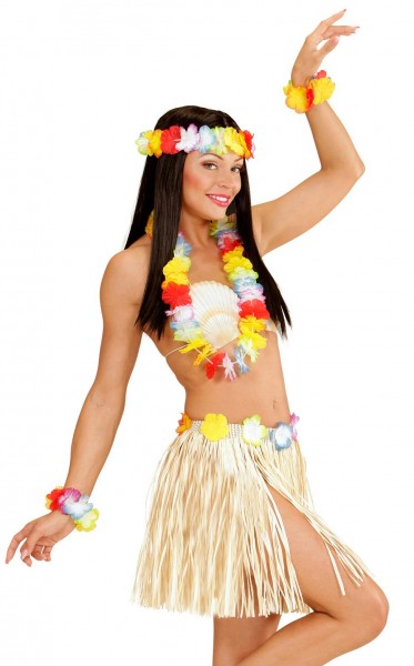 4-piece Hawaiian costume set 3