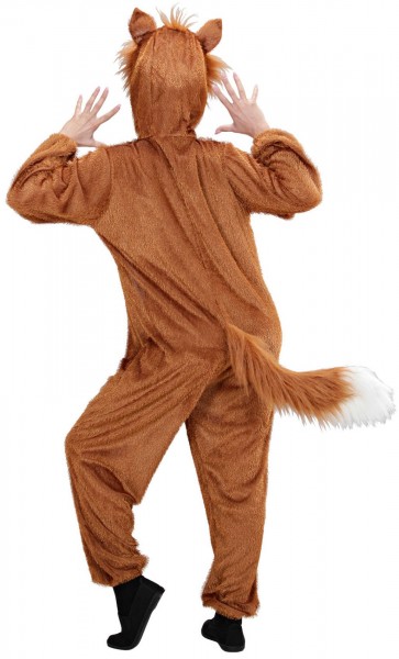 Plush fox costume overall
