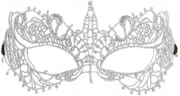 Preview: Venezia eye mask made of silver-gold lace
