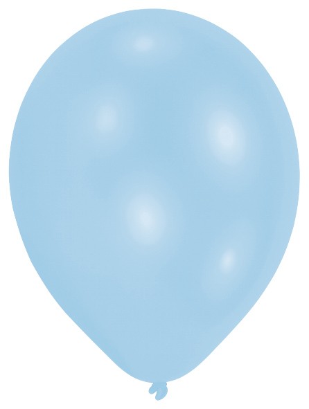 Set van 50 luchtballonnen lichtblauw 27,5 cm